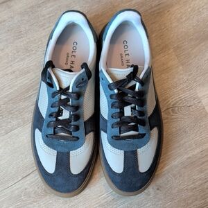 Cole Haan Blue and Gray Lace-Up Sneakers